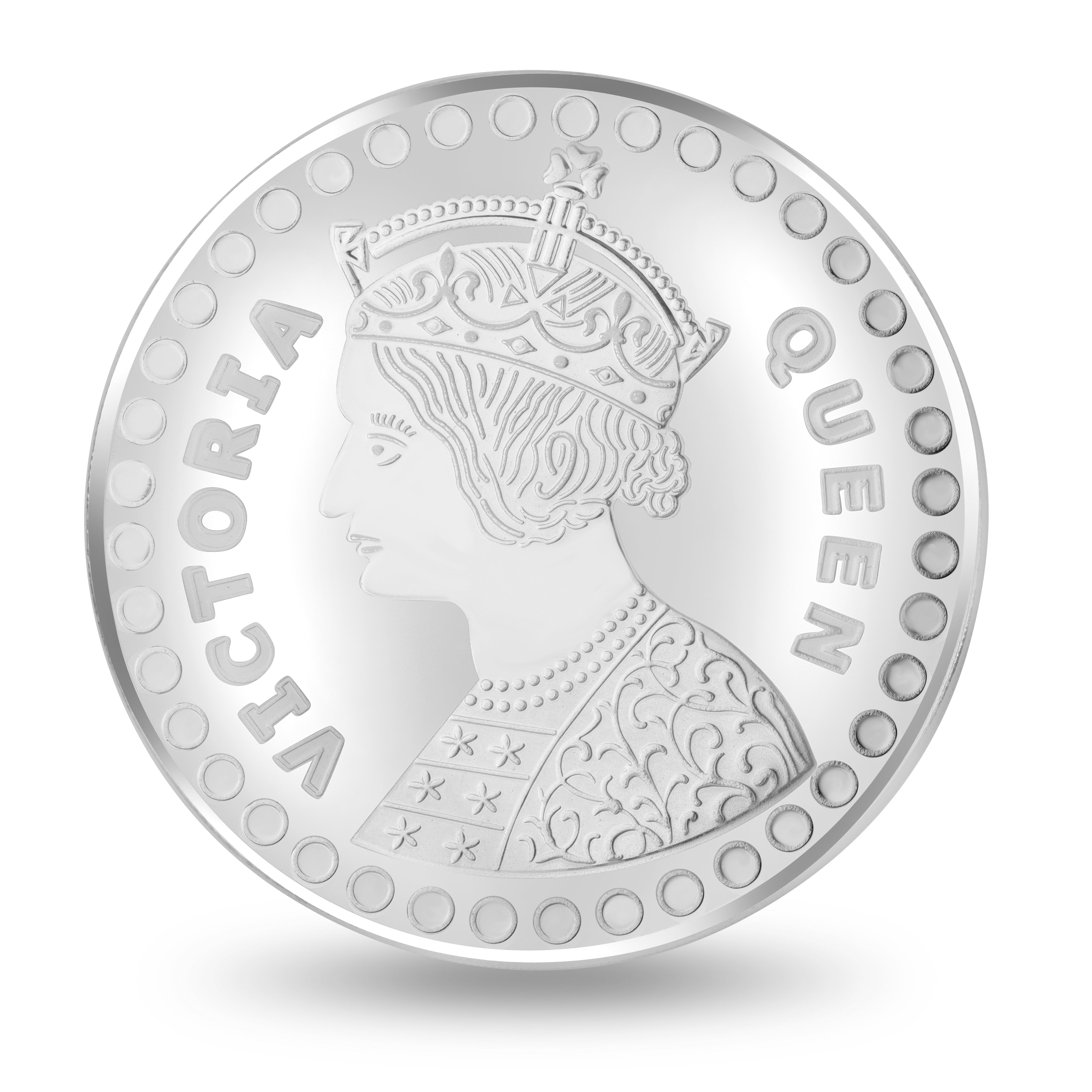 White And Yellow Silver Coin