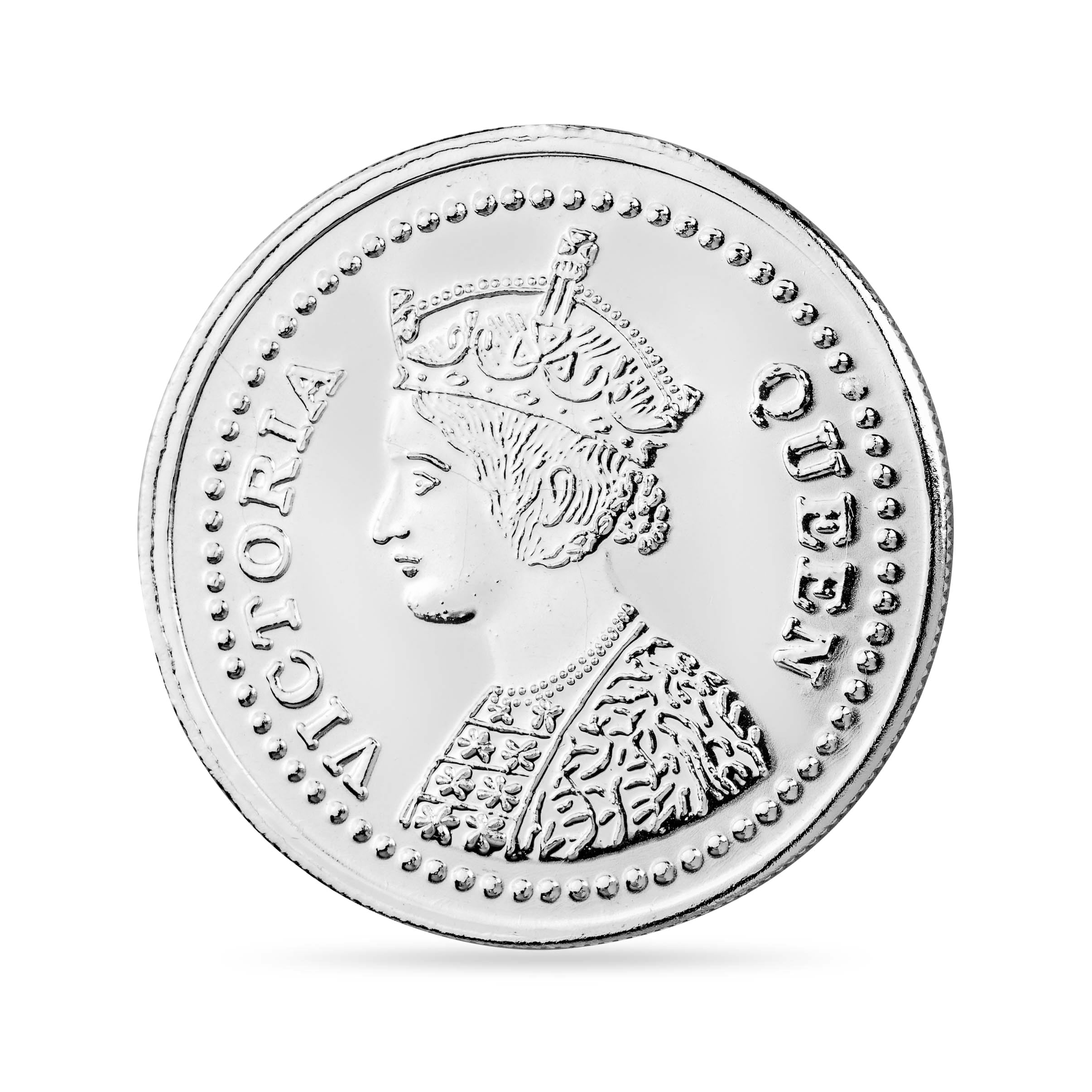 White And Yellow Silver Coin