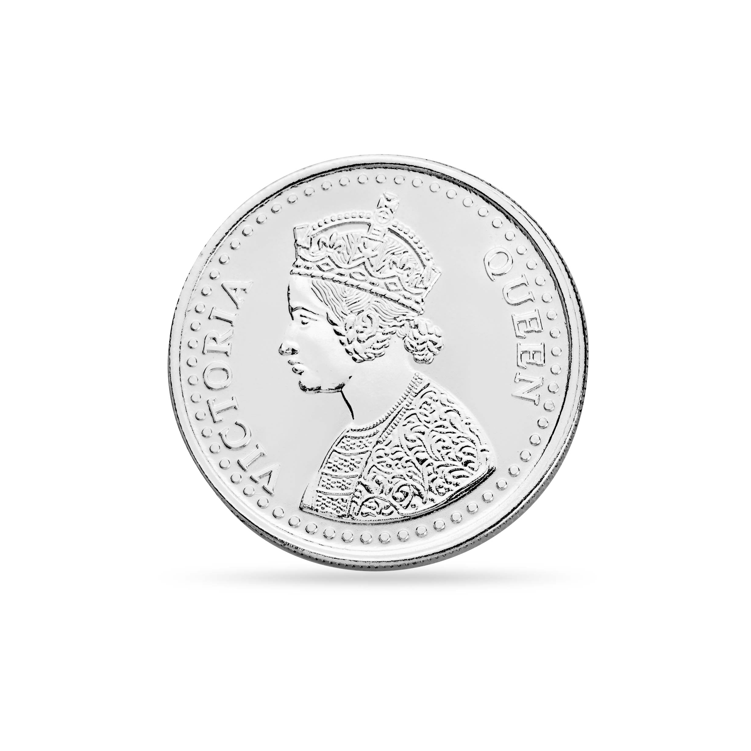 White And Yellow Silver Coin