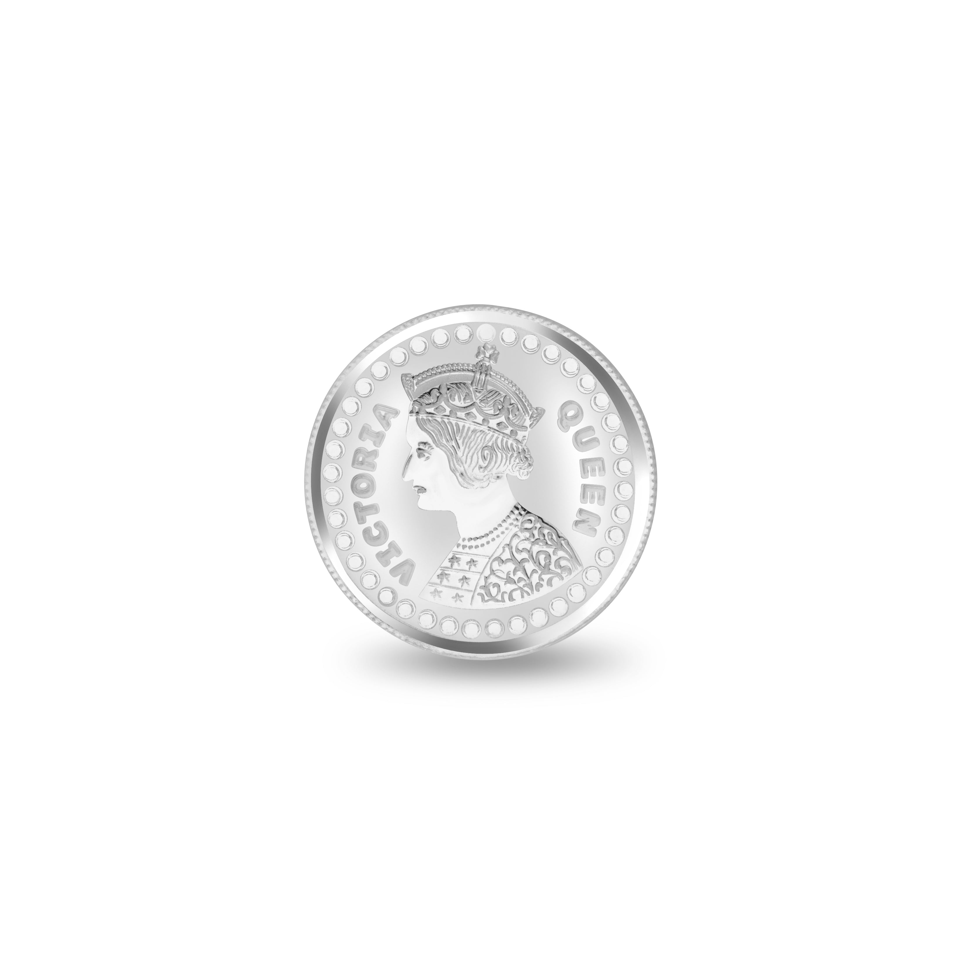 White And Yellow Silver Coin