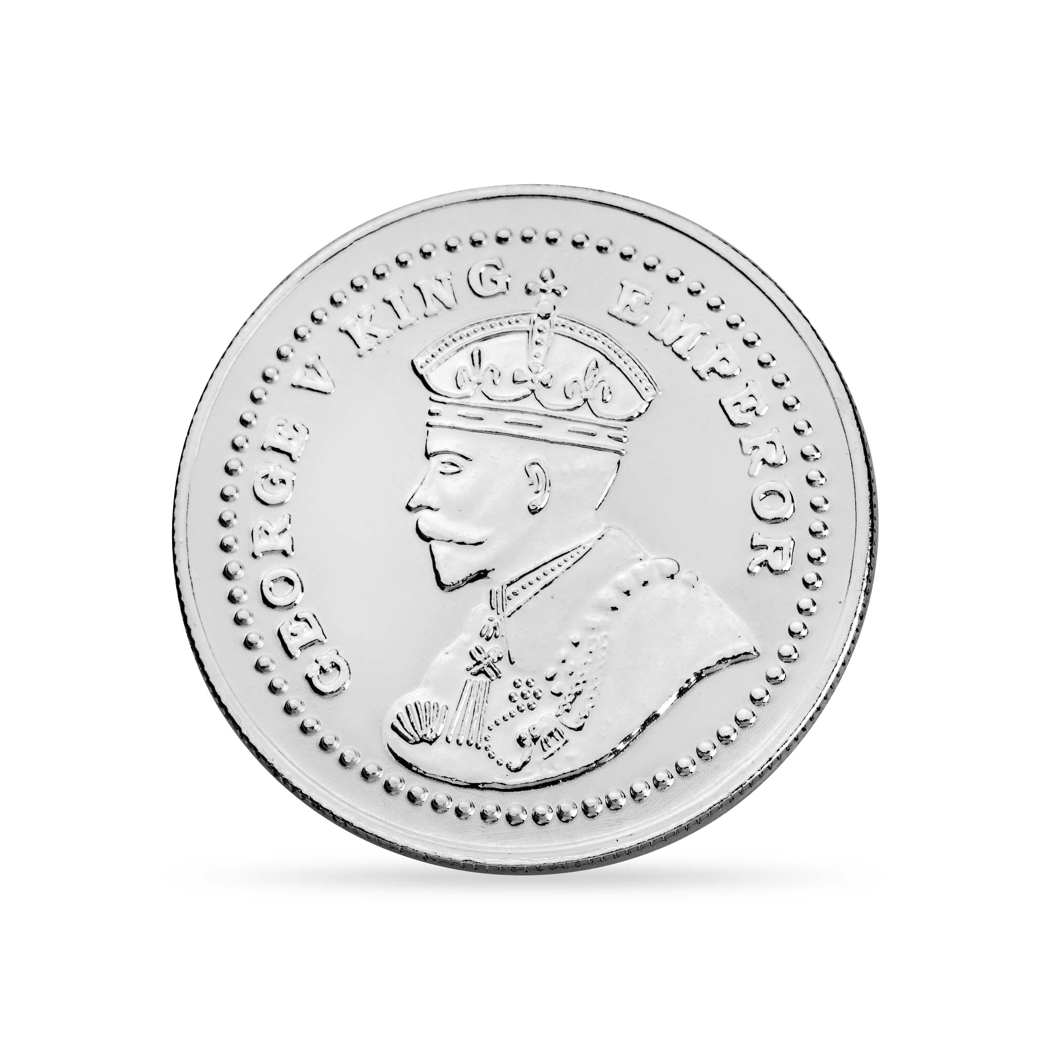 White And Yellow Silver Coin