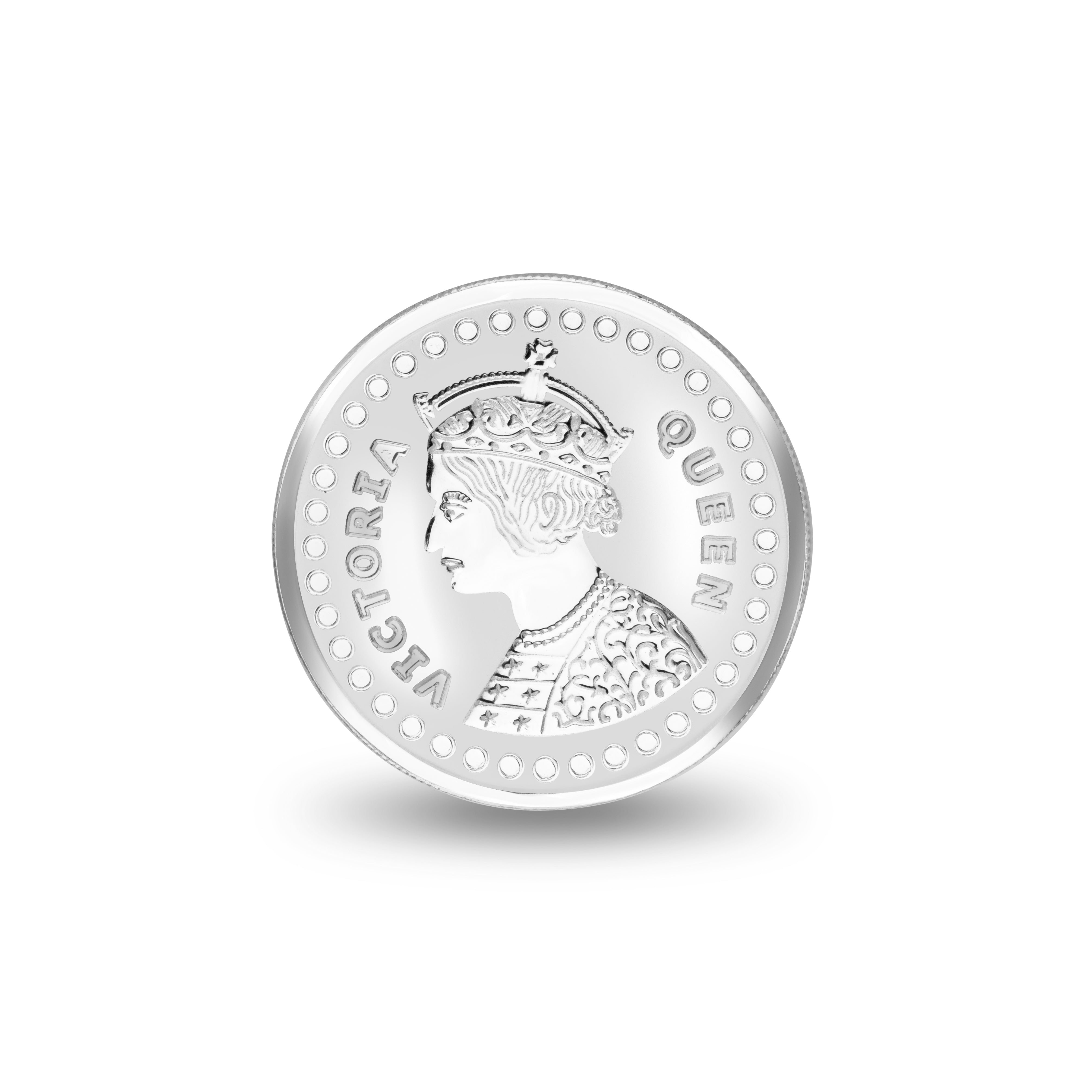 White And Yellow Silver Coin